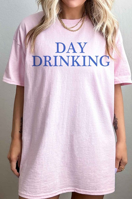 DAY DRINKING OVERSIZED GRAPHIC TEE