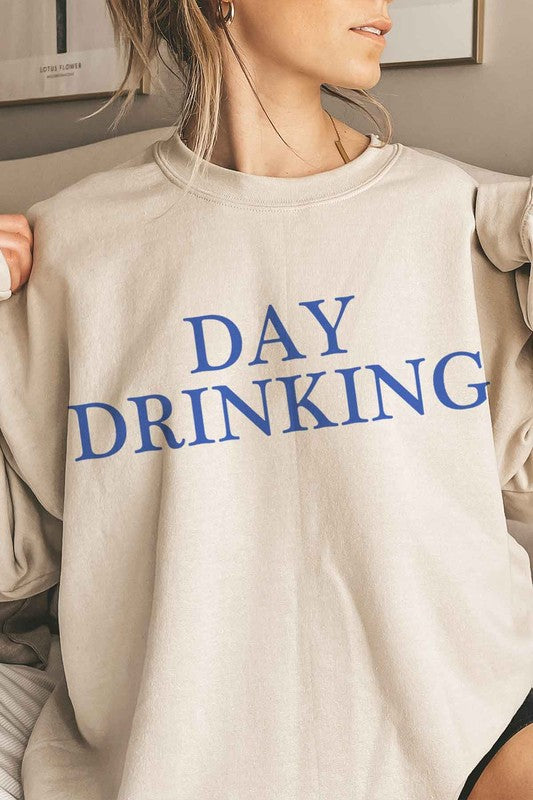 DAY DRINKING OVERSIZED SWEATSHIRT