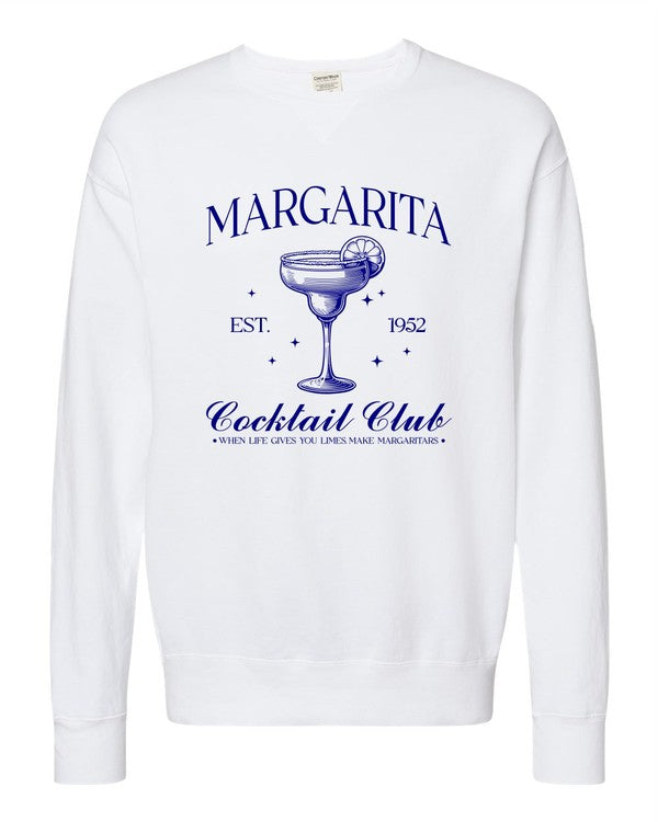 Margarita Cocktail Club Comfort Wash Sweatshirt - lolaluxeshop