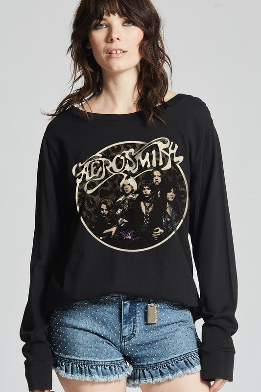 Aerosmith Back In The Saddle Long Sleeve Tee - lolaluxeshop