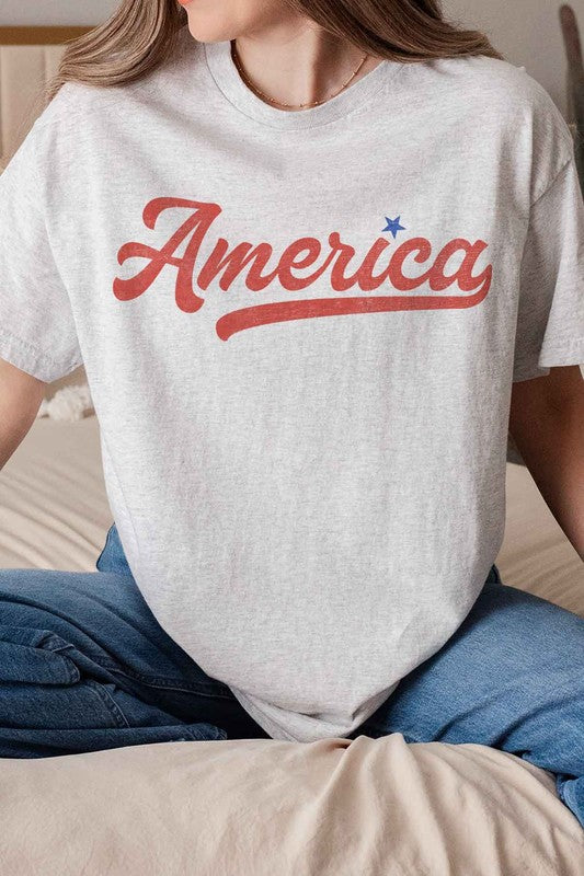 AMERICA GRAPHIC TEE - lolaluxeshop