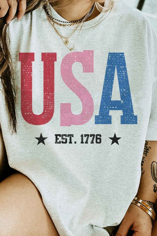 USA GRAPHIC TEE - lolaluxeshop