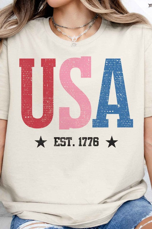 USA GRAPHIC TEE - lolaluxeshop