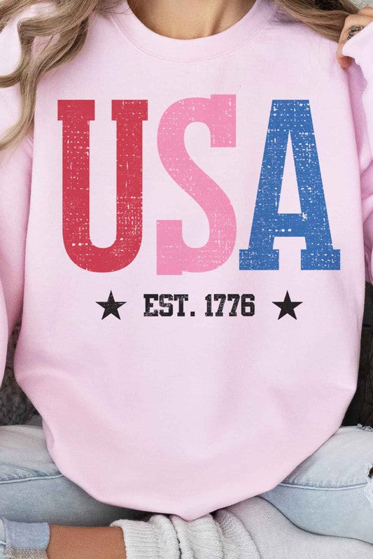 USA GRAPHIC SWEATSHIRT - lolaluxeshop