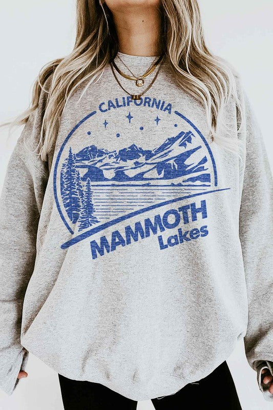 MAMMOTH LAKES CALIFORNIA GRAPHIC SWEATSHIRT - lolaluxeshop