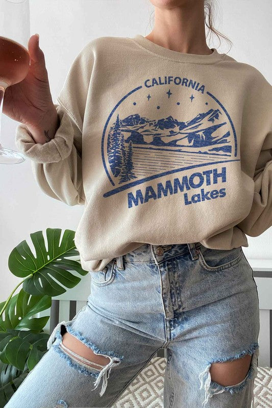 MAMMOTH LAKES CALIFORNIA GRAPHIC SWEATSHIRT - lolaluxeshop