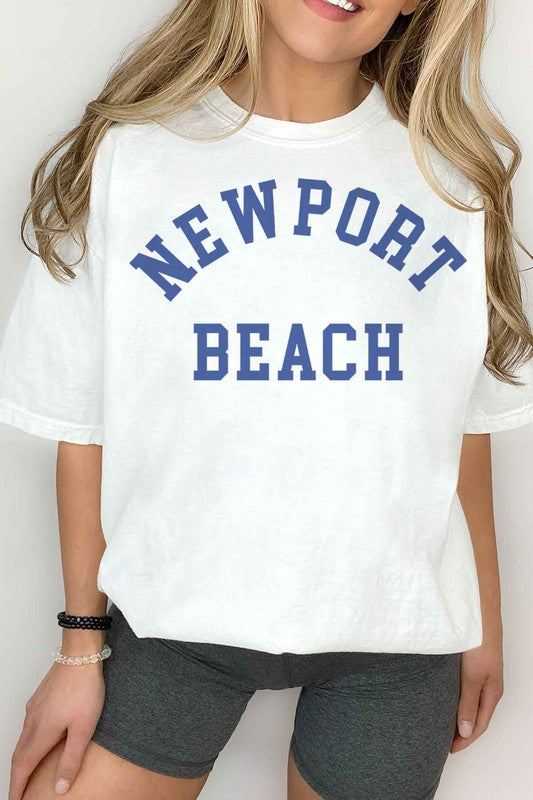 NEWPORT BEACH GRAPHIC TEE - lolaluxeshop