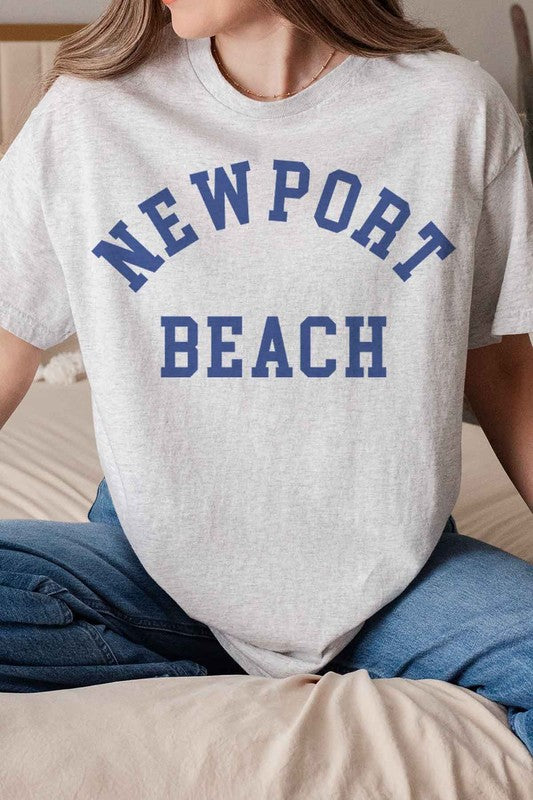 NEWPORT BEACH GRAPHIC TEE - lolaluxeshop