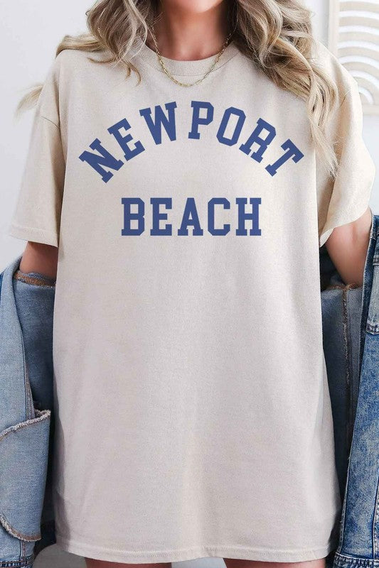 NEWPORT BEACH GRAPHIC TEE - lolaluxeshop