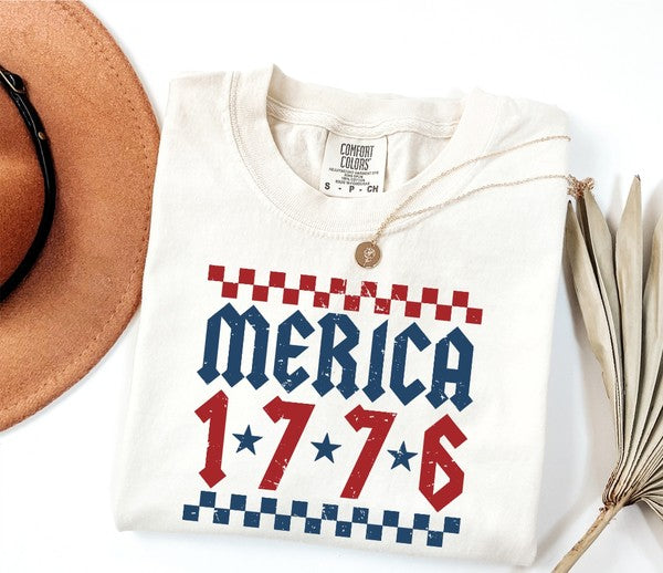 Merica 1776 Comfort Color Tee - lolaluxeshop