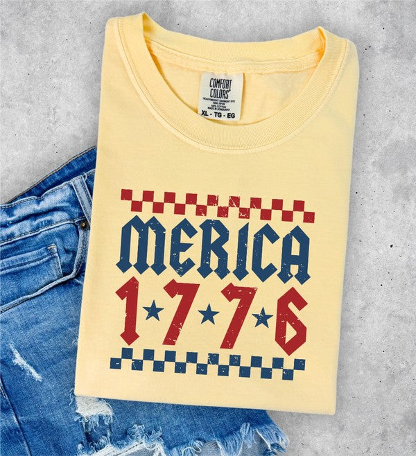 Merica 1776 Comfort Color Tee - lolaluxeshop