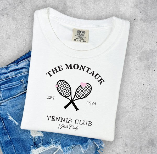 The Montauk Tennis Club Comfort Color Tee - lolaluxeshop