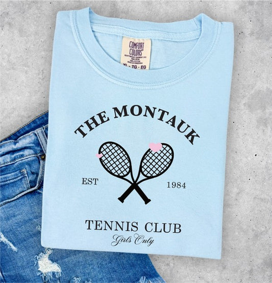 The Montauk Tennis Club Comfort Color Tee - lolaluxeshop