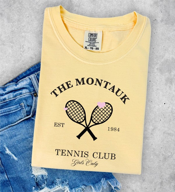 The Montauk Tennis Club Comfort Color Tee - lolaluxeshop