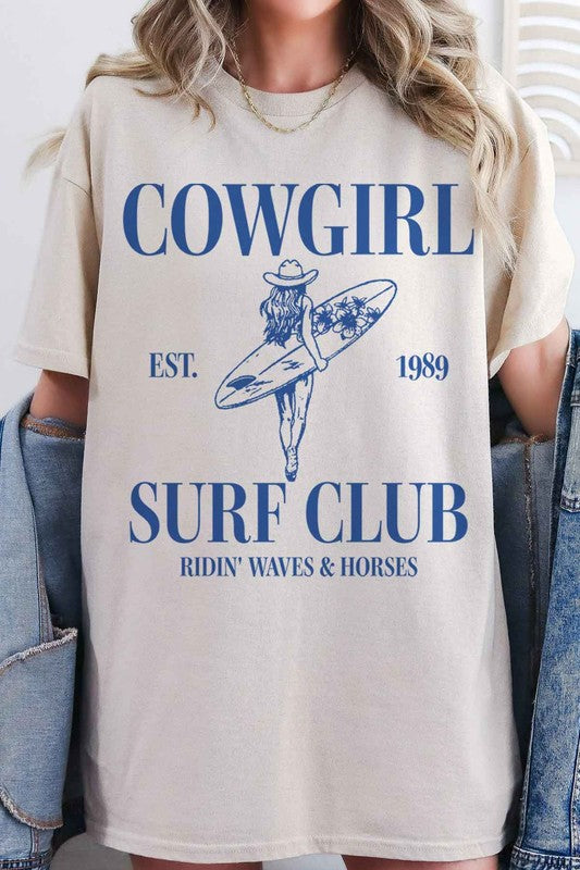 COWGIRL SURF CLUB GRAPHIC TEE - lolaluxeshop