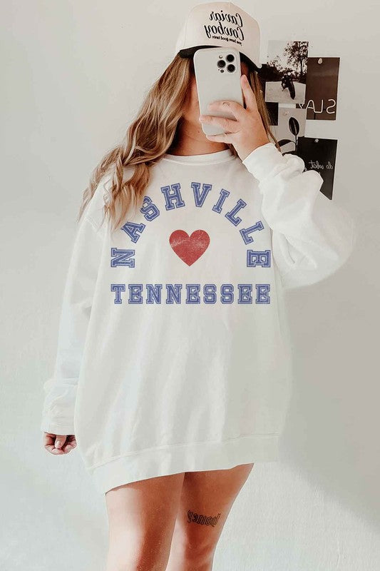 NASHVILLE TENNESSEE OVERSIZED SWEATSHIRT