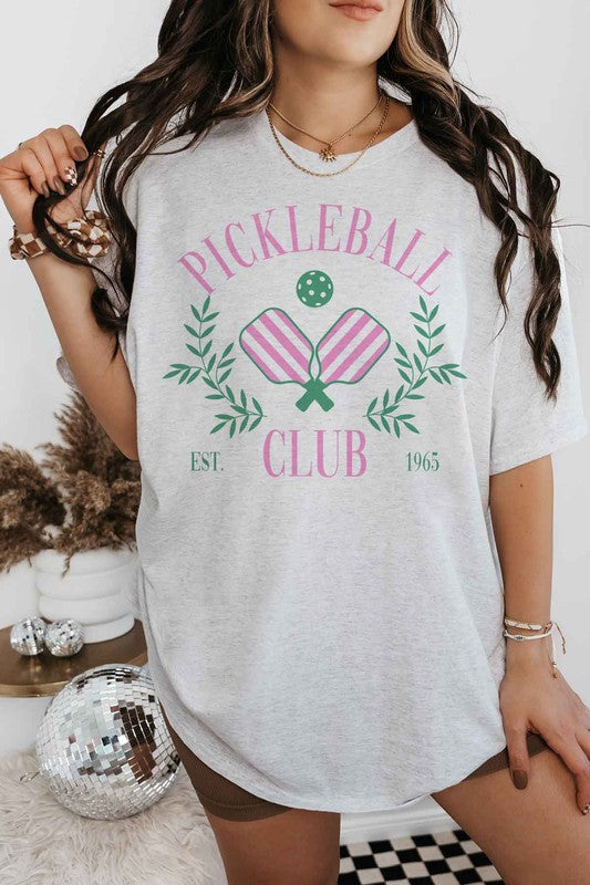 PICKLEBALL CLUB OVERSIZED GRAPHIC TEE