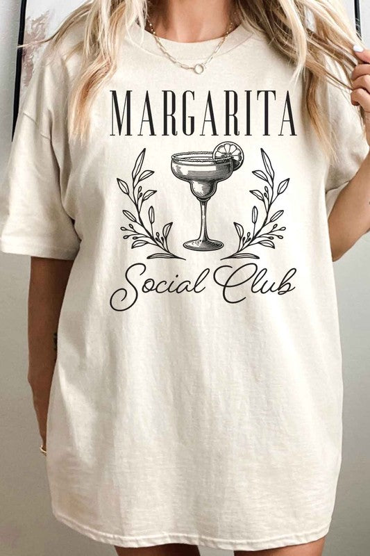 MARGARITA SOCIAL CLUB OVERSIZED GRAPHIC TEE