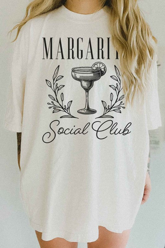 MARGARITA SOCIAL CLUB OVERSIZED GRAPHIC TEE