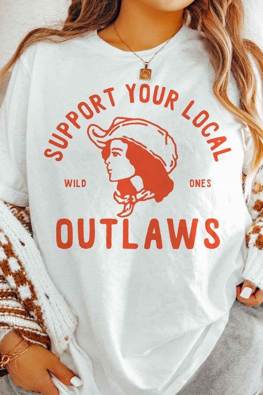 SUPPORT YOUR LOCAL OUTLAWS GRAPHIC TEE