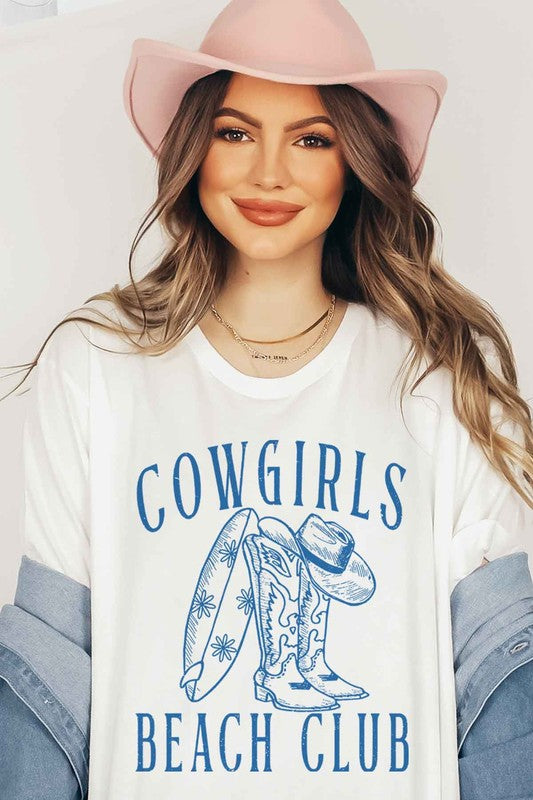 COWGIRLS BEACH CLUB GRAPHIC TEE