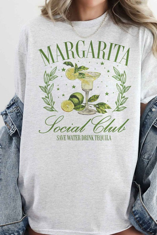 MARGARITA SOCIAL CLUB OVERSIZED GRAPHIC TEE