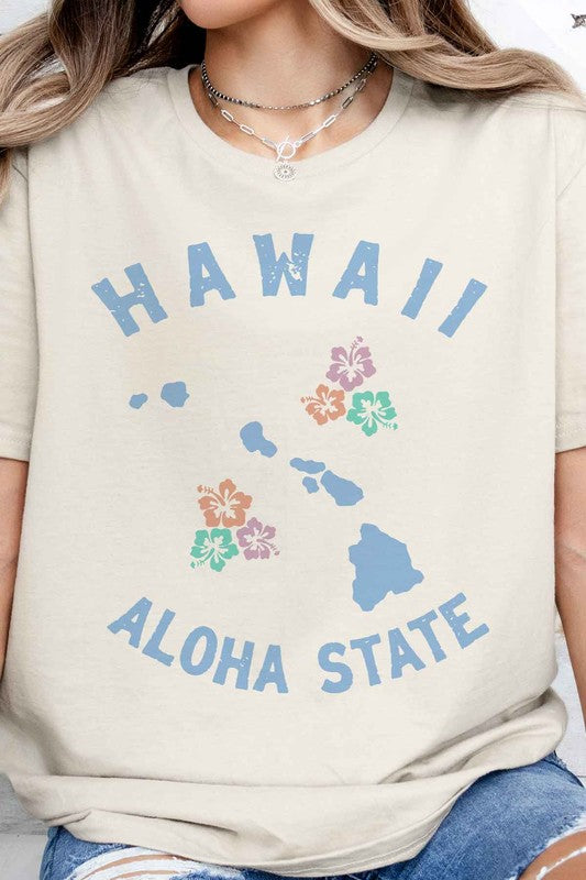 HAWAII ALOHA STATE GRAPHIC TEE