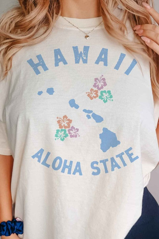 HAWAII ALOHA STATE GRAPHIC TEE