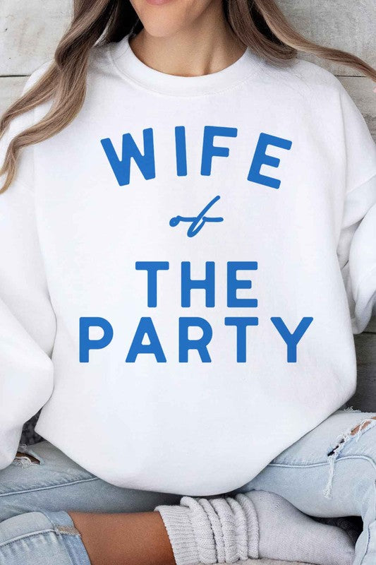 WIFE OF THE PARTY GRAPHIC SWEATSHIRT