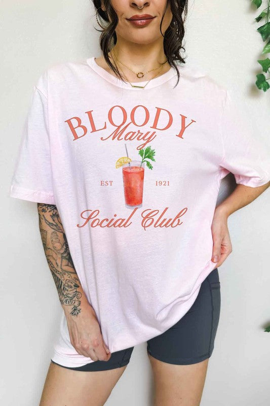 BLOODY MARY SOCIAL CLUB OVERSIZED GRAPHIC TEE