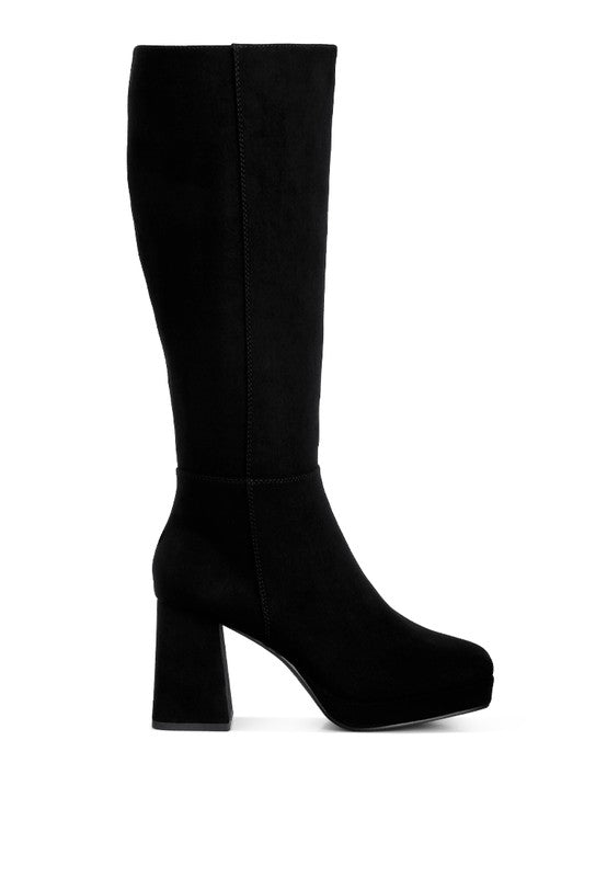 Ryo Calf-Length Micro Suede Boots - lolaluxeshop