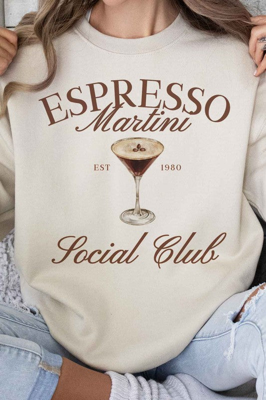 ESPRESSO MARTINI SOCIAL CLUB GRAPHIC SWEATSHIRT