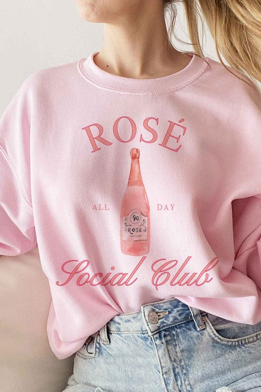 ROSE SOCIAL CLUB GRAPHIC SWEATSHIRT