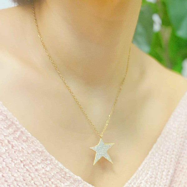 Lara Land Shiny Star Necklace - lolaluxeshop