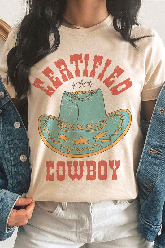 CERTIFIED COWBOY Graphic Tee - lolaluxeshop