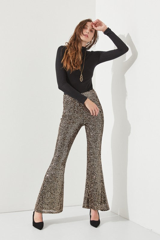 HIGHWAIST SEQUIN PANTS KRP3080 - lolaluxeshop