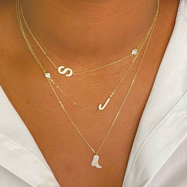 Finest Shine Initial Sterling Silver Necklace - lolaluxeshop