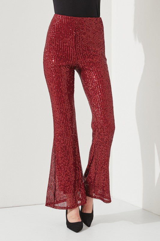 HIGHWAIST SEQUIN PANTS KRP3080 - lolaluxeshop