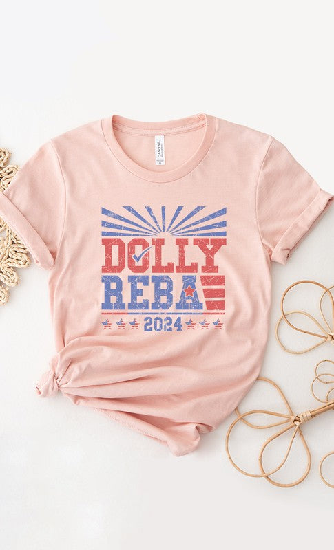 Dolly and Reba 2024 PLUS SIZE Graphic Tee - lolaluxeshop