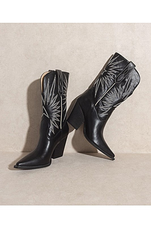 EMERSYN-WESTERN BOOTS - lolaluxeshop