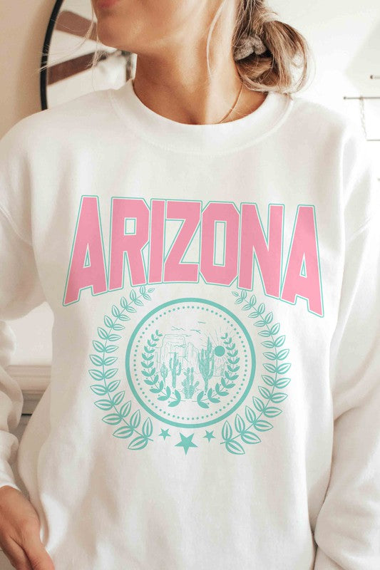 ARIZONA STATE WREATH Graphic Sweatshirt - lolaluxeshop