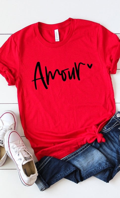 Amour Valentines Graphic Tee PLUS - lolaluxeshop