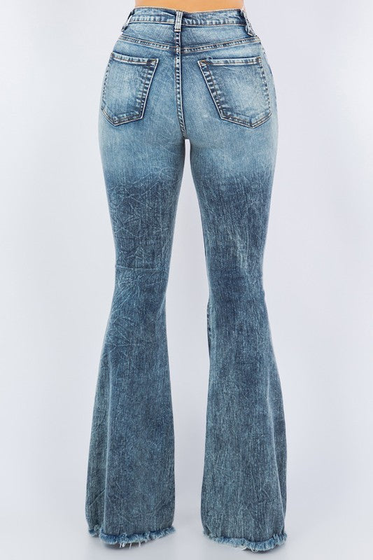 Storm Bell Bottom Jean- 32" Inseam - lolaluxeshop