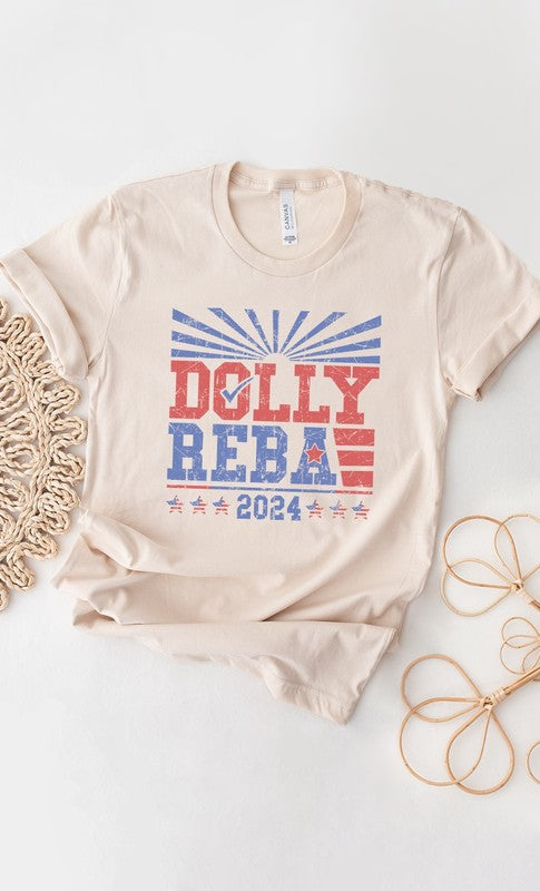 Dolly and Reba 2024 PLUS SIZE Graphic Tee - lolaluxeshop