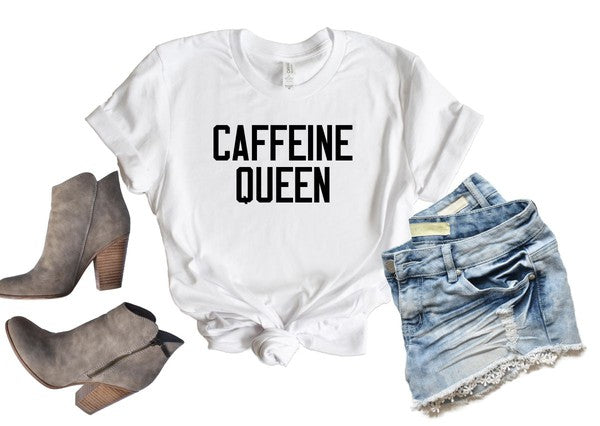 Caffeine Queen Crewneck Tee - lolaluxeshop