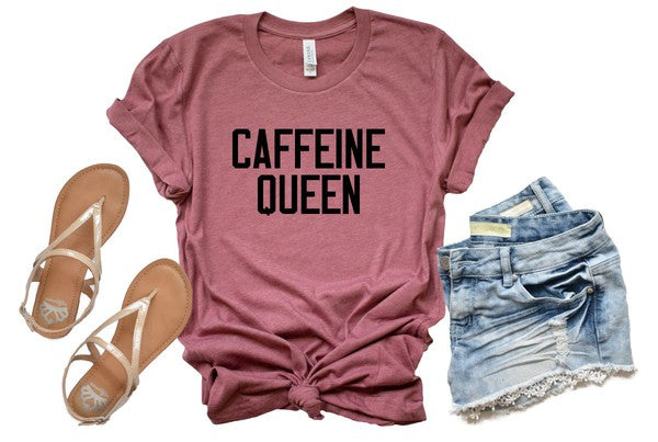 Caffeine Queen Crewneck Tee - lolaluxeshop