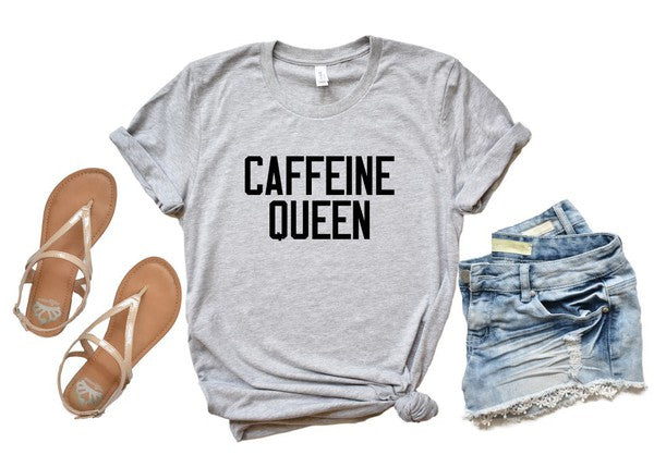 Caffeine Queen Crewneck Tee - lolaluxeshop