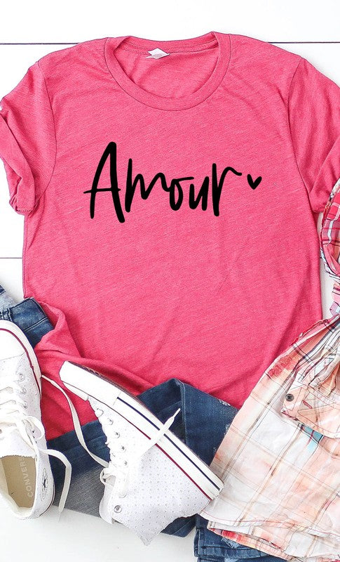 Amour Valentines Graphic Tee PLUS - lolaluxeshop