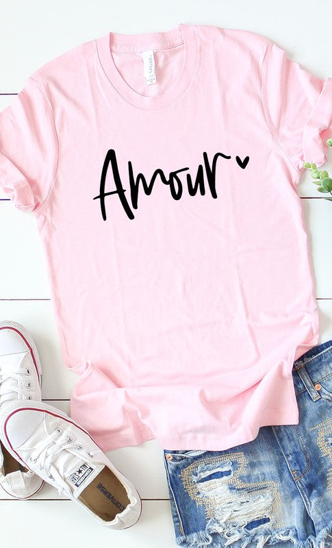 Amour Valentines Graphic Tee PLUS - lolaluxeshop