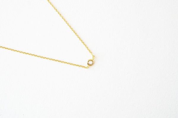 Solo Bezel Necklace - lolaluxeshop